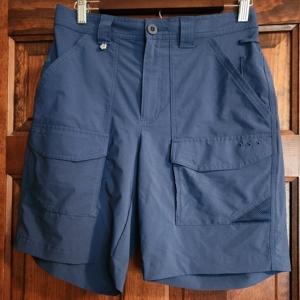 Men's PFG Permit™ III Fishing Shorts - 8" Inseam - Size Small - Carbon Blue